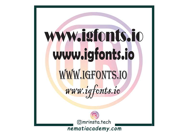 تغییر فونت در اینستاگرام